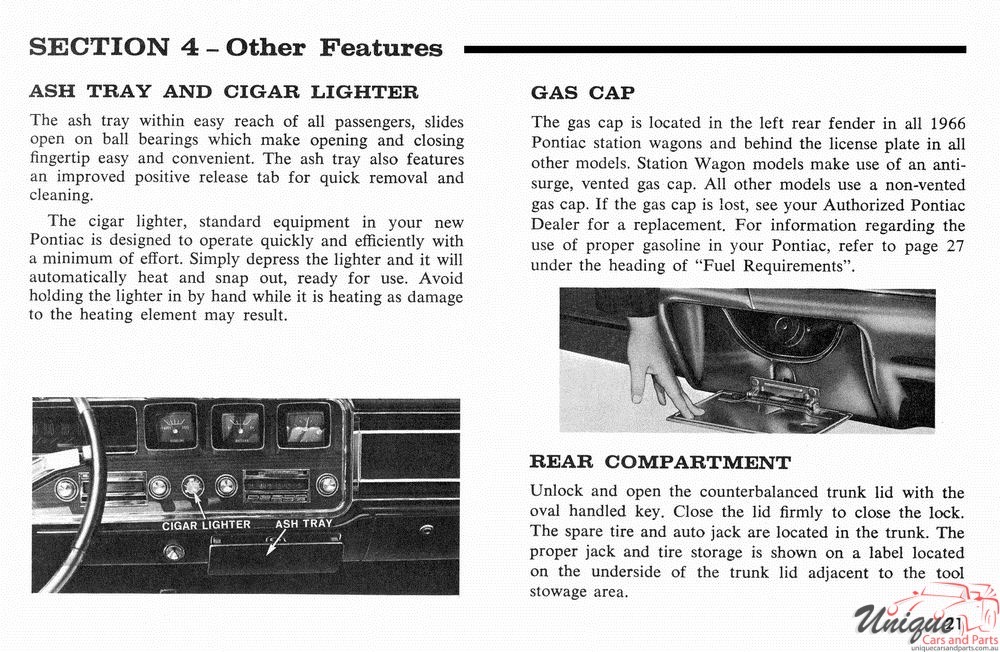 1966 Pontiac Canadian Owners Manual Page 50